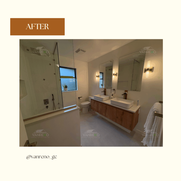 Bathroom Remodeling Vancouver - Full Scope renovation and Remodeling by Vanreno GC - Bathroom Renovations Burnaby