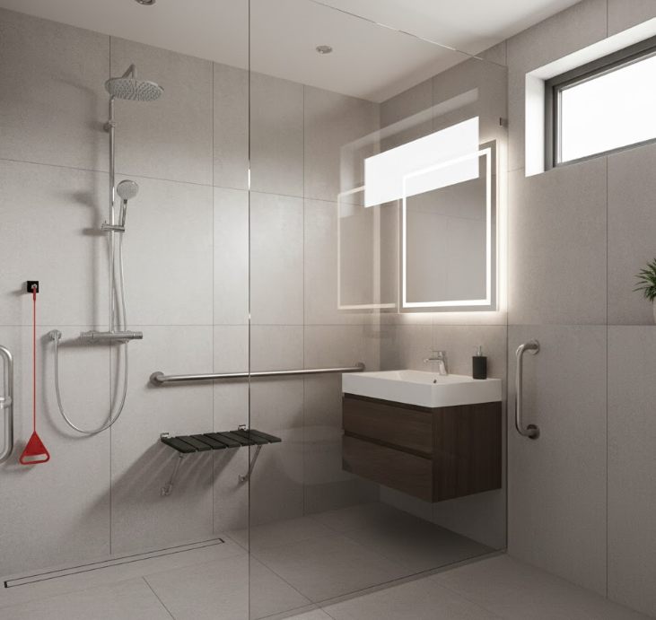 Emergency Features for Bathroom Renovaiton - Vanreno Bathroom renovations vancouver abnd burnaby - Quality Senior bathroom renovaitosn for Senior and Handicap accessibe 