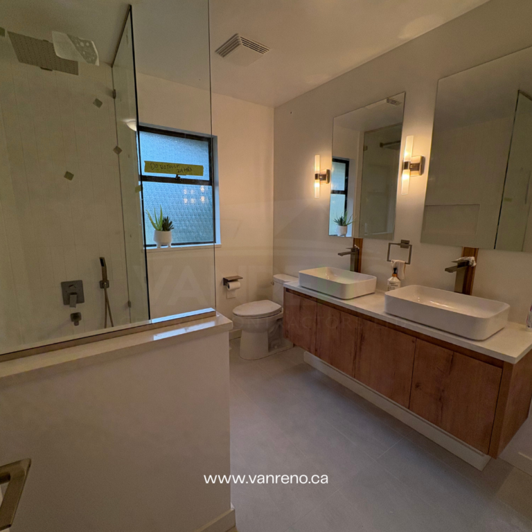 Bathroom Renovation in Vancouver - Vanreno General Contractors Ltd. Full Renovation Services - Bathroom Renovator contractor in Burnaby BC