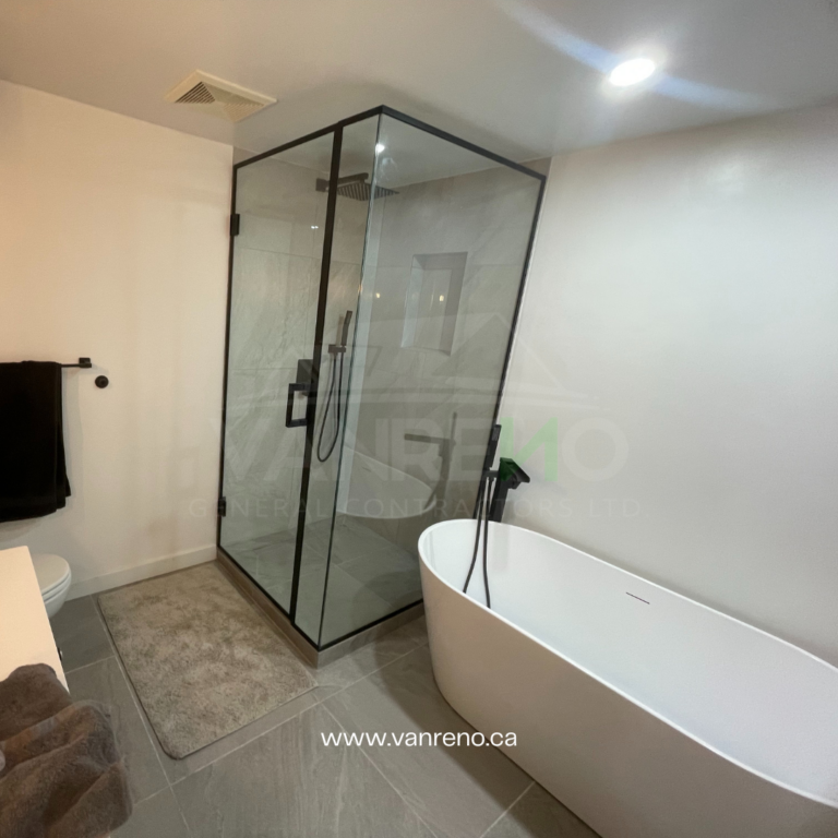 Bathroom Renovation in Vancouver - Vanreno General Contractors Ltd. Full Renovation Services - Bathroom Renovator contractor in Burnaby BC
