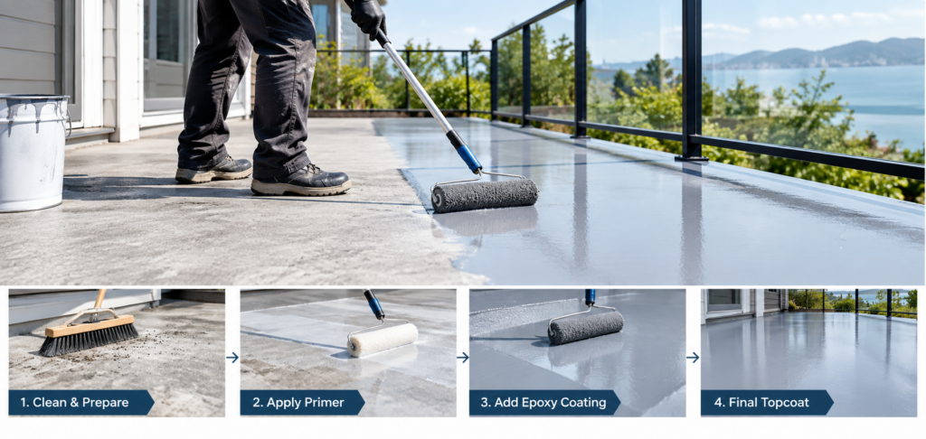 Epoxy Deck Waterproofing How the Process Works - The main Process by Vanreno GC