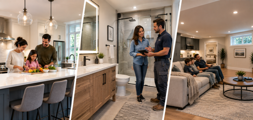 Kitchen, bathroom, and basement renovations that fit daily life - Vancouver and Burnaby Top 5 Contractors - Vanreno GC Home Renovations Vancouver
