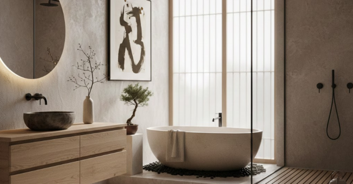 Unique bathroom renovation with modern fixtures and timeless design by Vanreno General Contractors in Vancouver